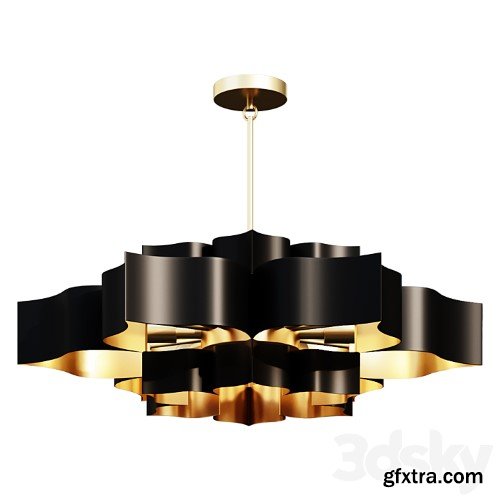 Chandelier GRAND LOTUS CHANDELIER SKU CH15325 BK lamp