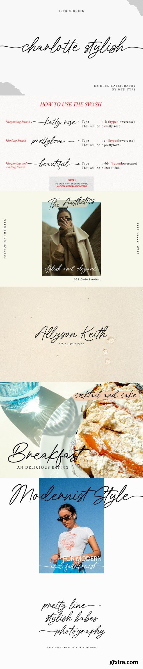 Creativemarket - Charlotte Stylish Modern Calligraphy