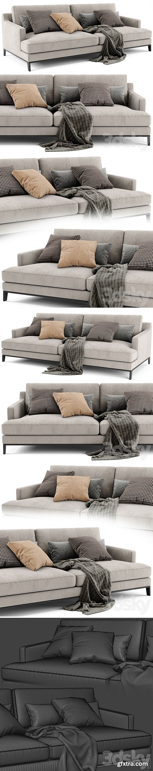 Poliform Bellport 2 Seats Sofa