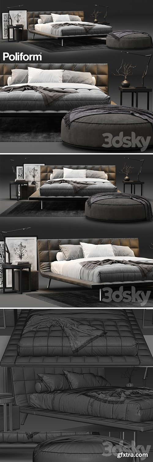 Poliform Onda Bed