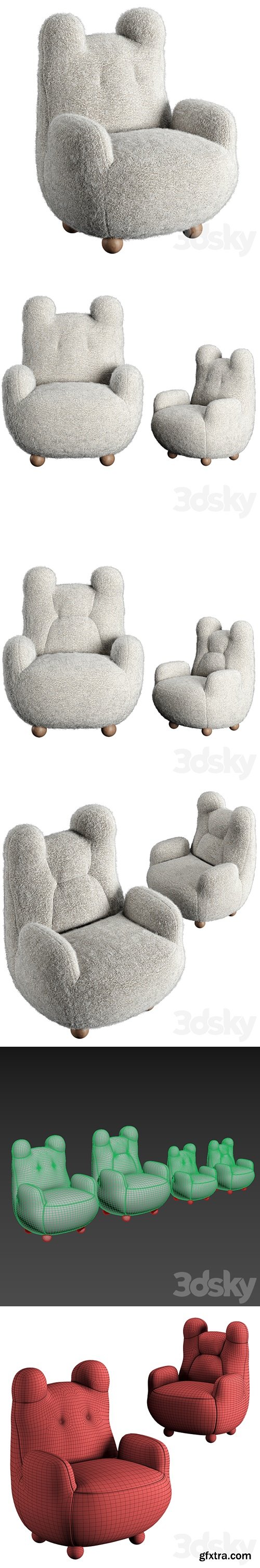 Papa baby bear armchair