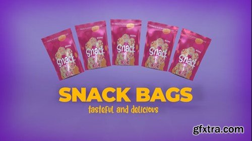 Videohive 3D Mockup Snack Bags 56045063