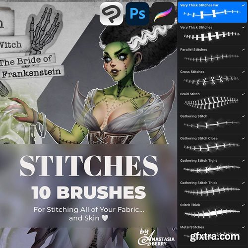 AnastasiaDeg Brushes Pack For Procreate