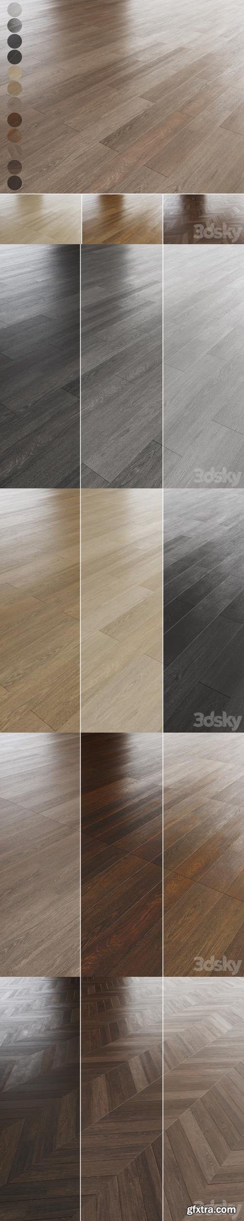 Oak parquet 12 colors.