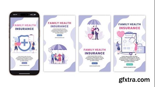 Videohive Family Health Insurance Instagram Story 56091395