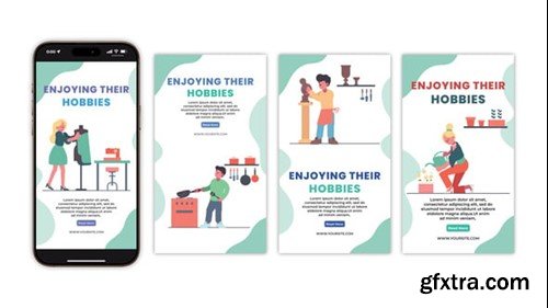 Videohive Enjoying Their Hobbies Instagram Story 56091359