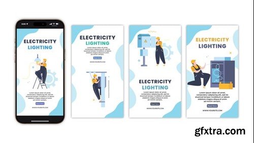 Videohive Electricity Lighting Instagram Story 56091357