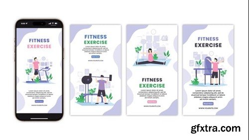 Videohive Fitness Exercise Instagram Story 56091463