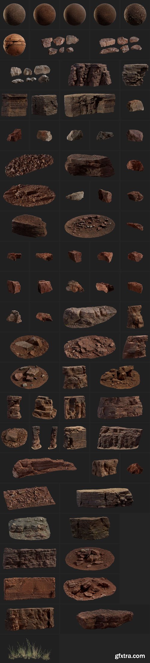 Quixel MegaScans - Limestone Quarry Collections