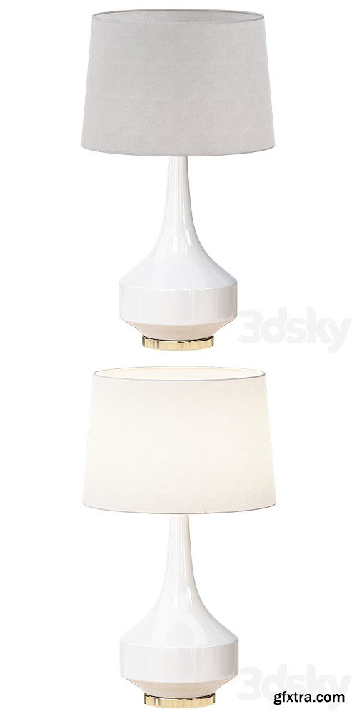 Anderson Table Lamp, White