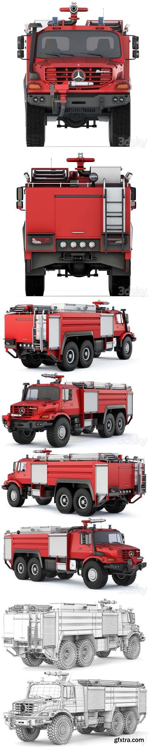 Mercedes-Benz Zetros 2733 firetruck 2022