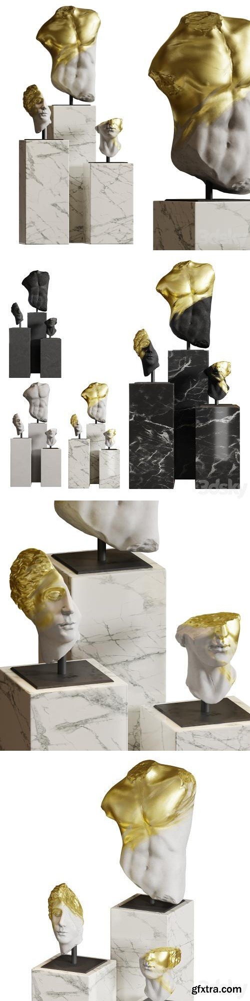 Composition of sculptures