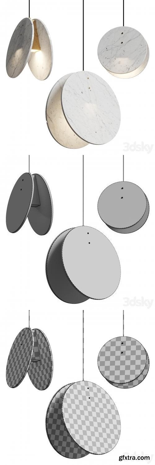 Marc Wood Studio Shell Pendant Lamps