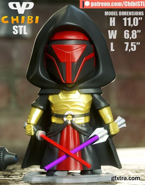 3DXM – Darth Revan Chibi – 3D Model