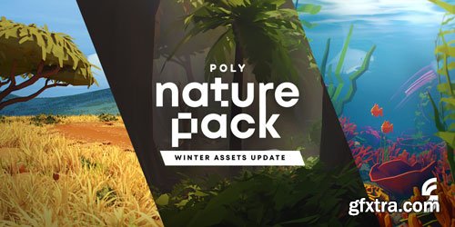 Blendermarket - Poly Nature Pack: Animated Stylized Pack