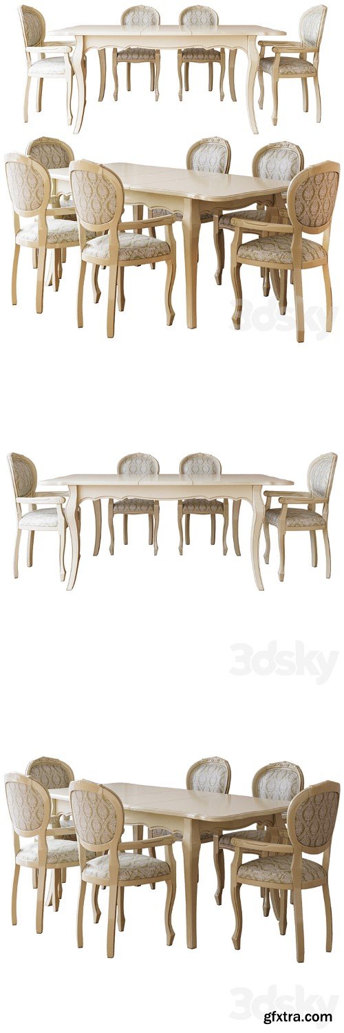 BUCZYNSKI folding table medium. Cleopatra collection