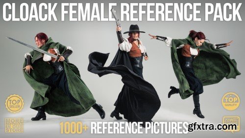 Artstation - 1000+ Cloak Female Reference Pack