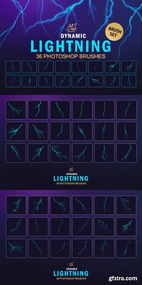 Lightning Photoshop Brushes