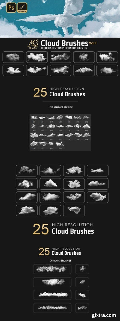 Cloud Photoshop Brushes