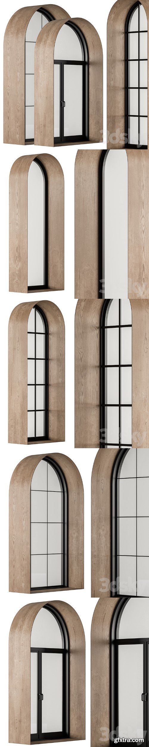 Modern Arched Windows Set 22