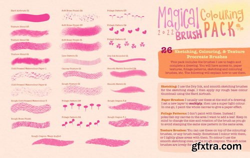 Kate Pellerin Poopikat - Magical Colouring Brush Pack For Procreate