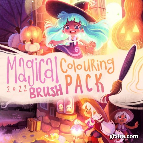 Kate Pellerin Poopikat - Magical Colouring Brush Pack For Procreate