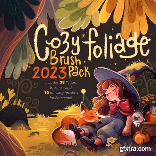 Kate Pellerin Poopikat - Cozy Foliage Brush Pack For Procreate