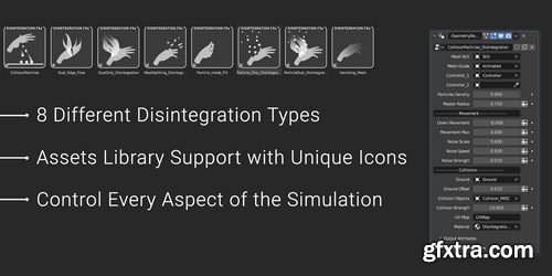 Blendermarket - Disintegration Fxs v1.1 For Blender