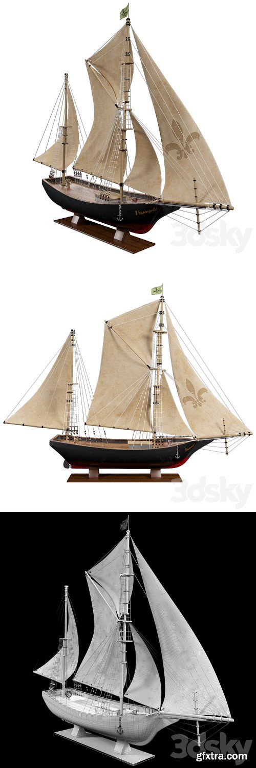 Decorative ship model