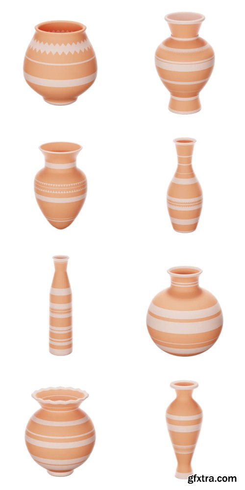 IconScout - Clay Pottery Vase 3D Icon Pack