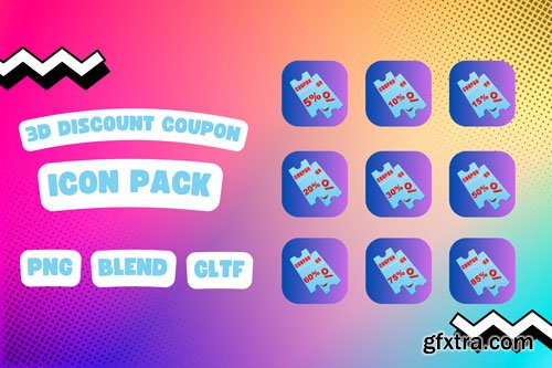 IconScout - Discount Coupon 3D Icon Pack