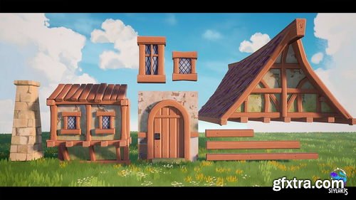 Fab - Modular Stylized Medieval Town ( Medieval Town Medieval Street Stylised )