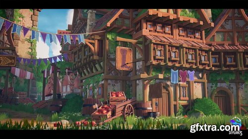 Fab - Modular Stylized Medieval Town ( Medieval Town Medieval Street Stylised )