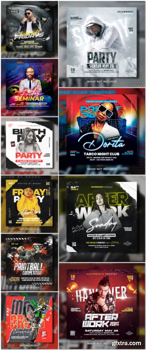 Flyer template in psd vol 9