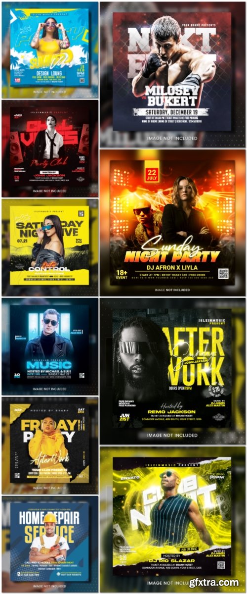 Flyer template in psd vol 10