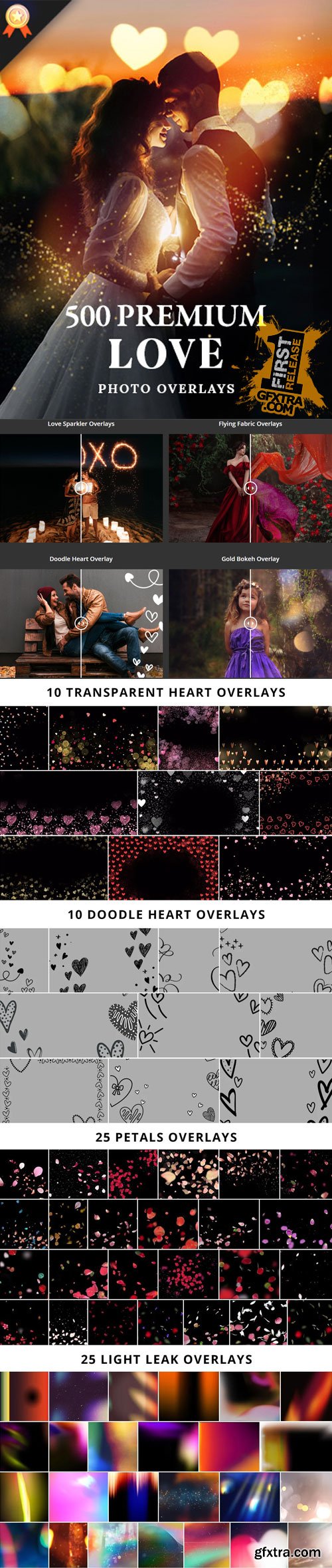 PhotoWhoa - 580+ Premium Heart Overlays