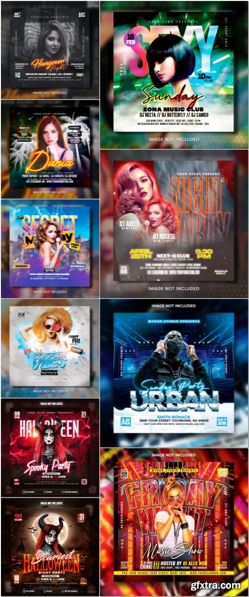 Flyer template in psd vol 12