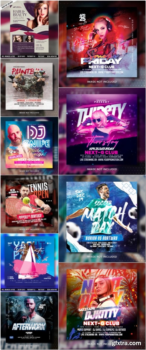 Flyer template in psd vol 15