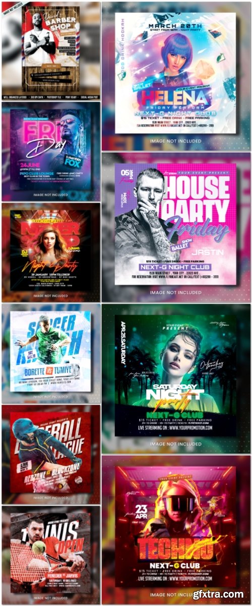 Flyer template in psd vol 20