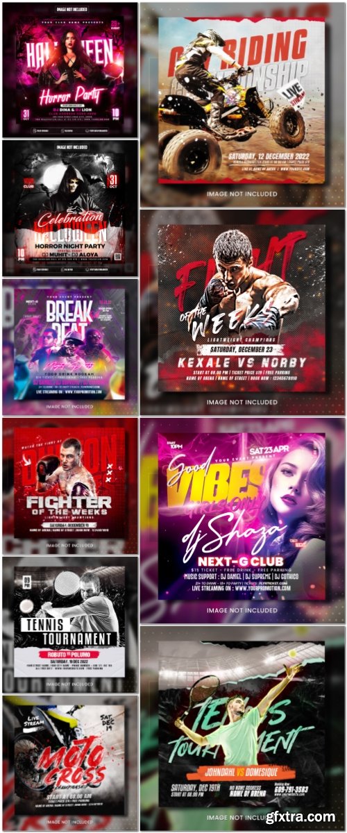 Flyer template in psd vol 19