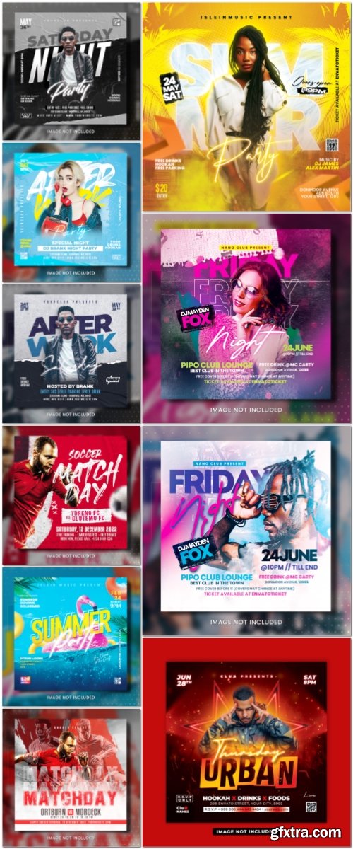 Flyer template in psd vol 22