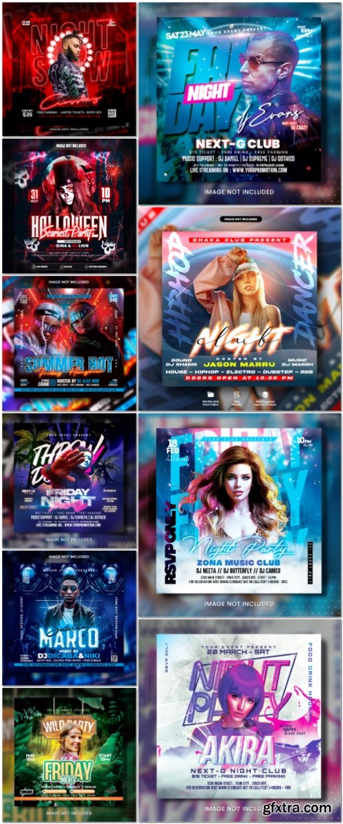 Flyer template in psd vol 23