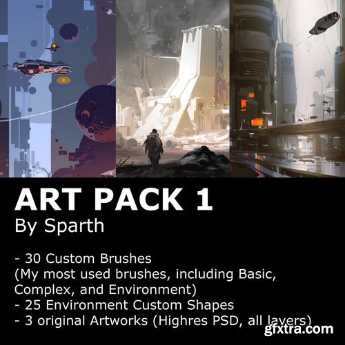 Art Pack 1 - Brushes and shapes for Photoshop