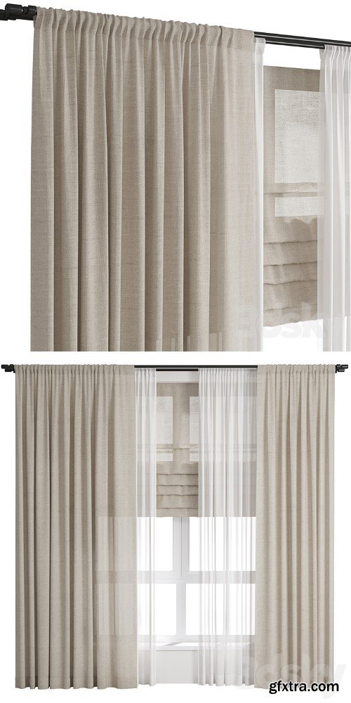 Curtain 50/ Curtains linen