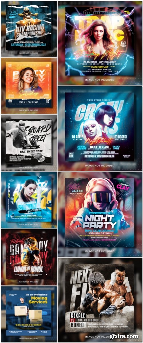 Flyer template in psd vol 26