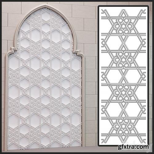 symmetric islamic plaster