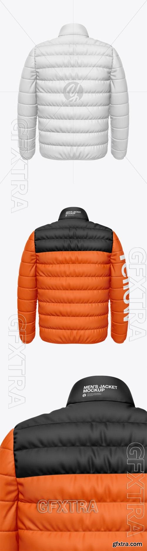 Matte Nylon Mens Down Jacket Mockup 76131