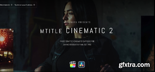 Motionvfx - mTitle Cinematic 2 for Final Cut Pro