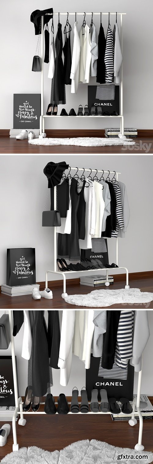 Clothes on a hanger