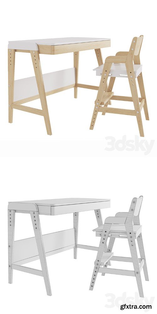 Growing table and chair for Woody baby